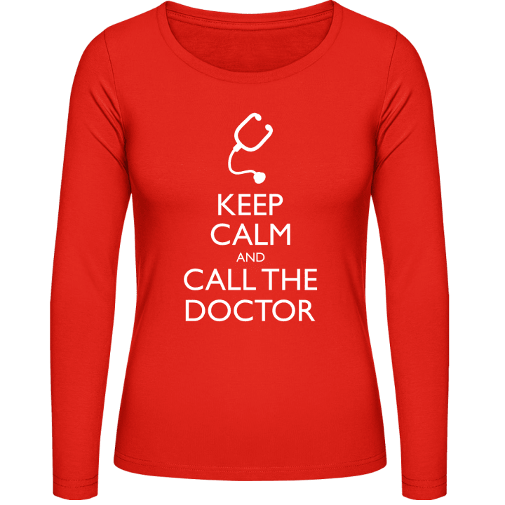 Keep Calm And Call The Doctor Frauen Langarmshirt contain pic