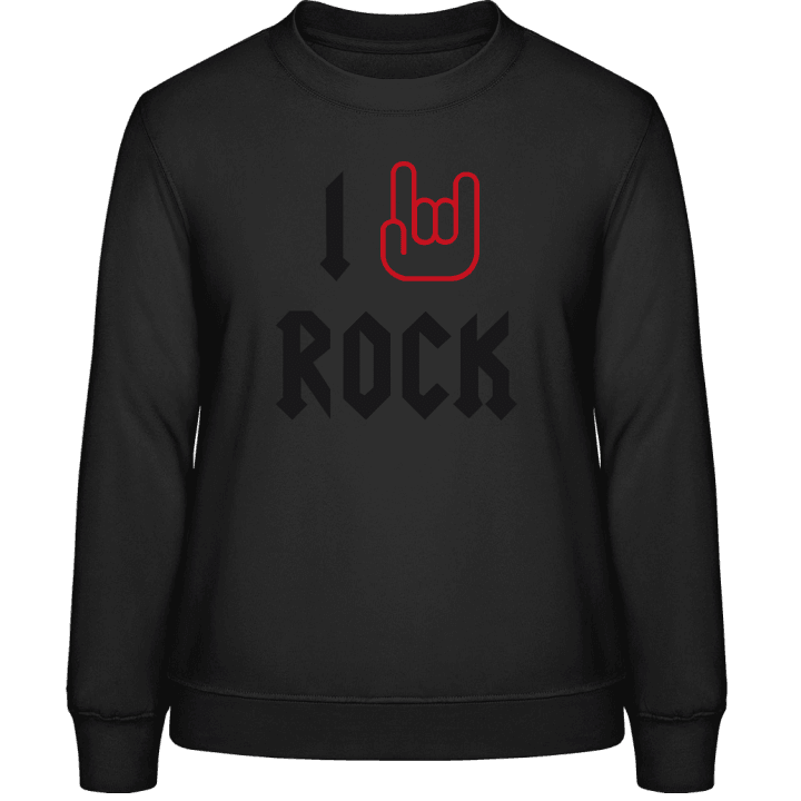 I Love Rock Sweatshirt för kvinnor contain pic