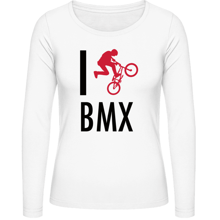 I Love BMX Langermet skjorte for kvinner contain pic