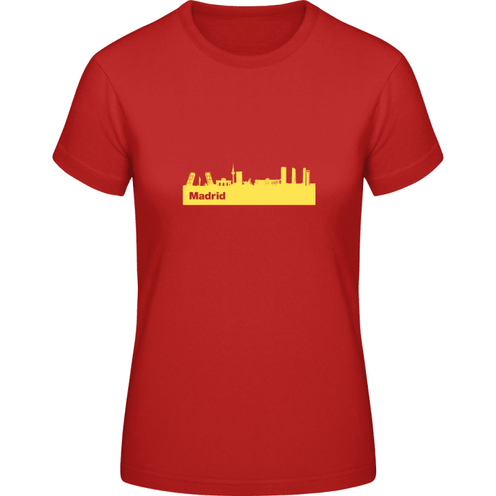 Madrid Skyline T-skjorte for kvinner contain pic