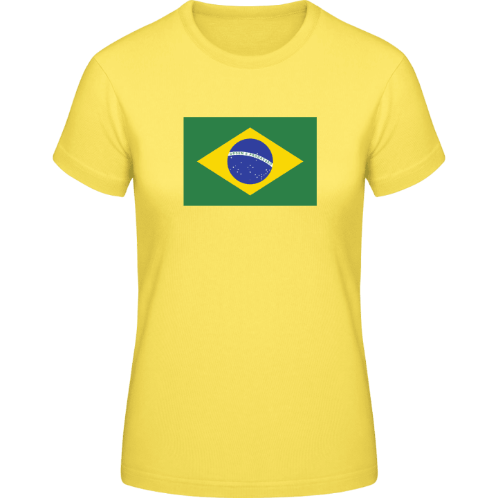 Brazil Flag T-shirt för kvinnor contain pic