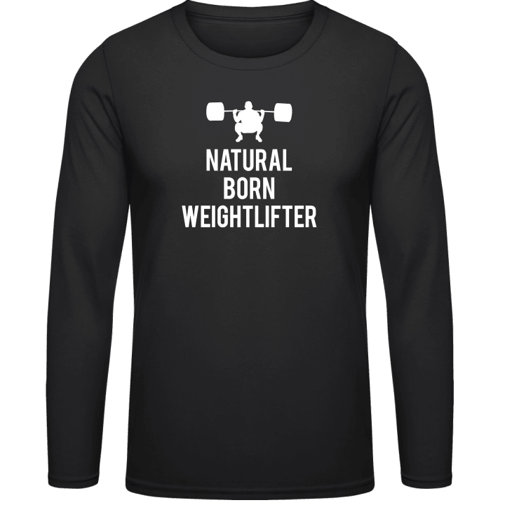 Natural Born Weightlifter Långärmad skjorta contain pic