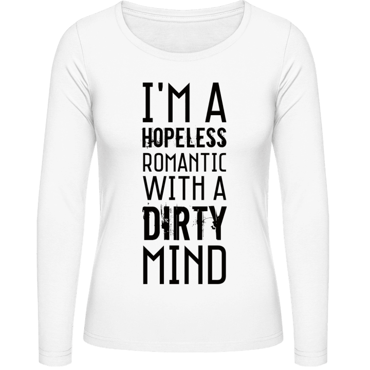 Hopeless Romantic With Dirty Mind Kvinnor långärmad skjorta 0 image