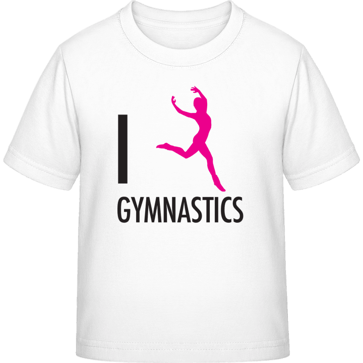 I Love Gymnastics T-skjorte for barn contain pic