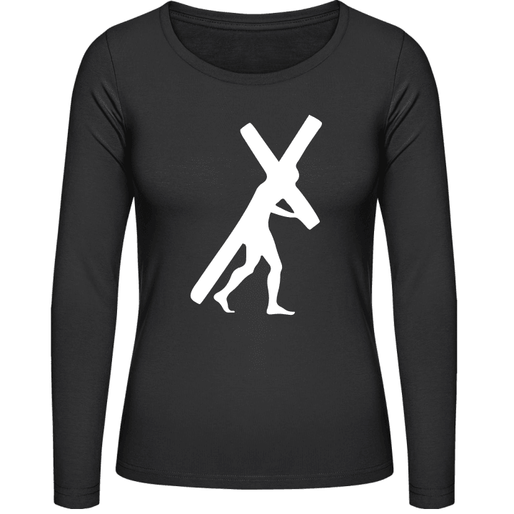 Jesus Cross Camisa de manga larga para mujer contain pic
