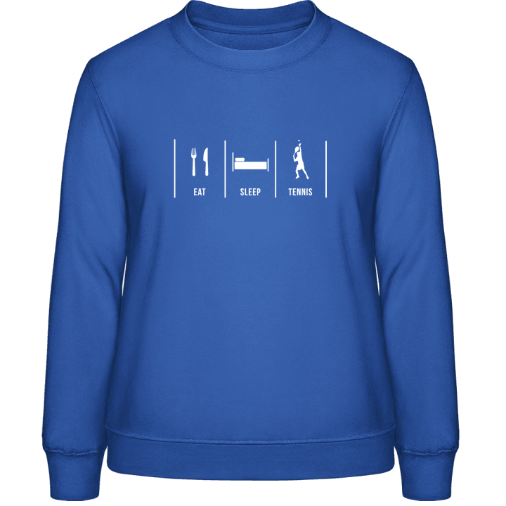 Eat Sleep Tennis Sweatshirt för kvinnor contain pic