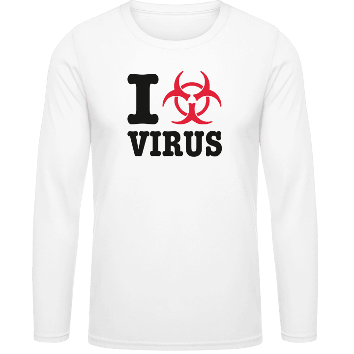 I Love Virus Shirt met lange mouwen contain pic