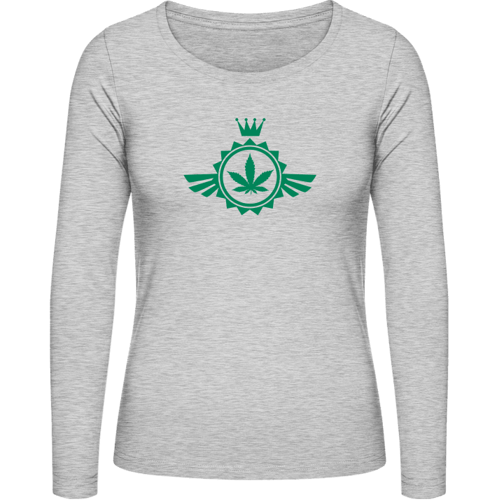 Marihuana Logo T-shirt à manches longues pour femmes contain pic