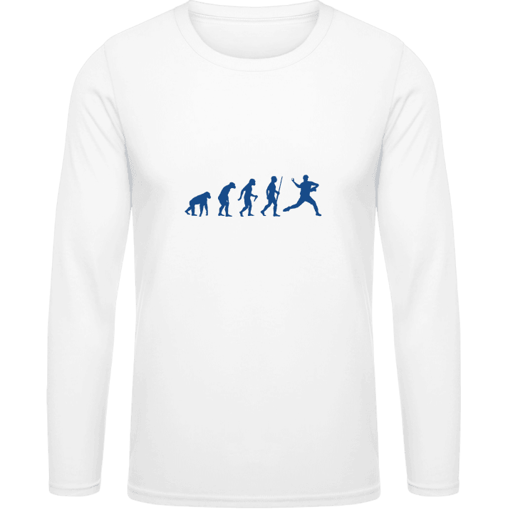 Baseball Pitcher Evolution Långärmad skjorta contain pic