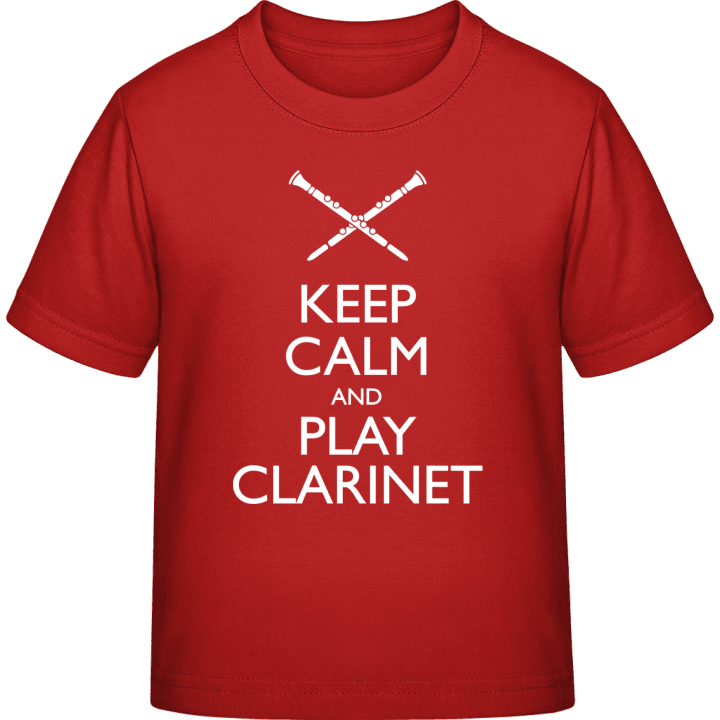 Keep Calm And Play Clarinet T-skjorte for barn contain pic