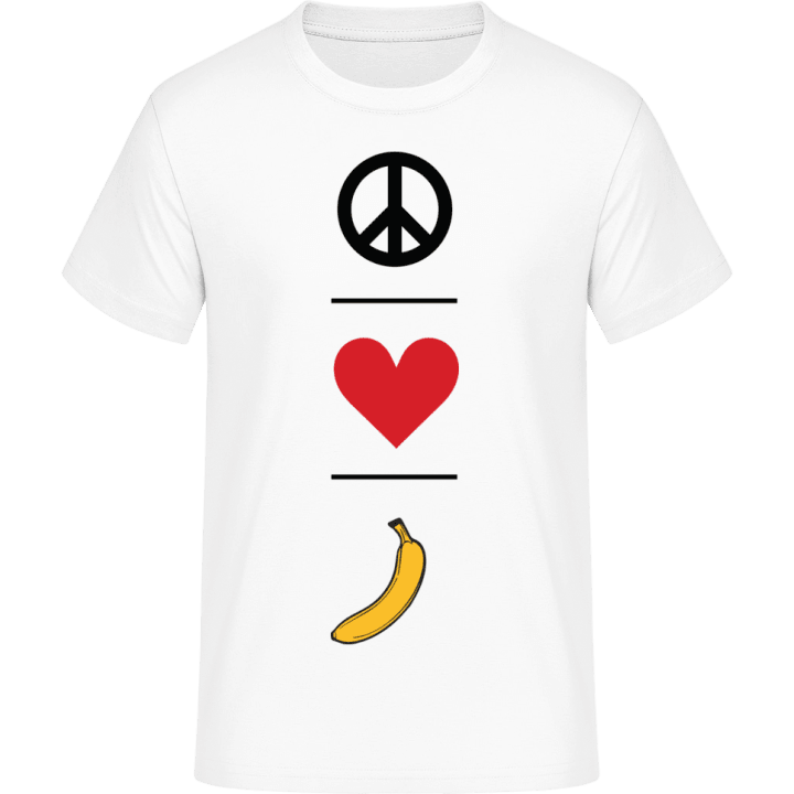 Peace Love Banana Maglietta contain pic