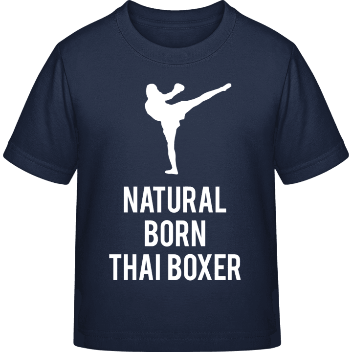 Natural Born Thai Boxer Kids T-shirt contain pic