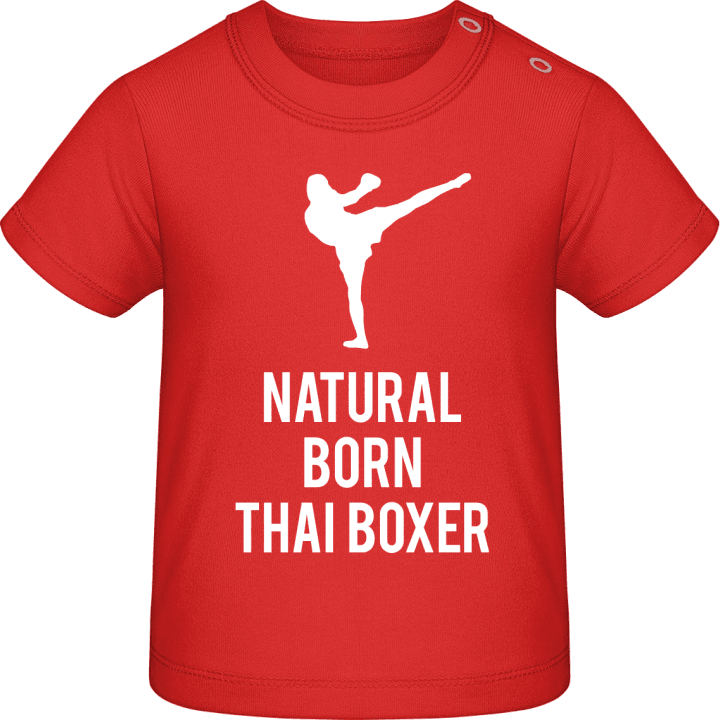 Natural Born Thai Boxer T-shirt för bebisar contain pic