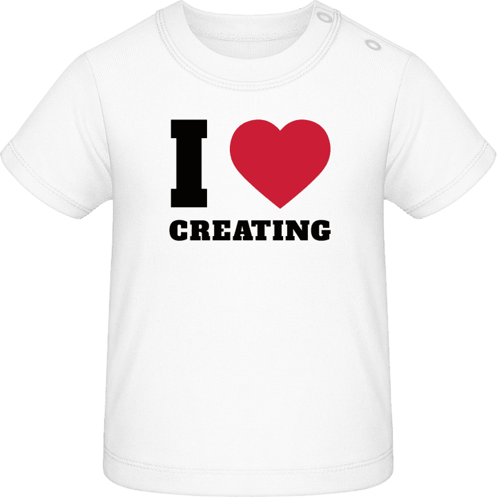 I Love Creating Baby T-skjorte 0 image