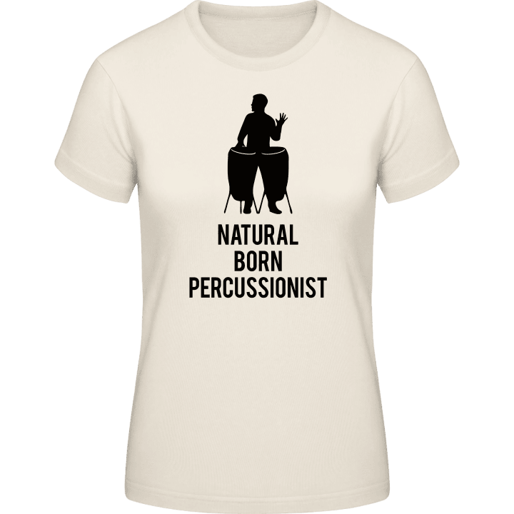 Natural Born Percussionist T-shirt för kvinnor contain pic