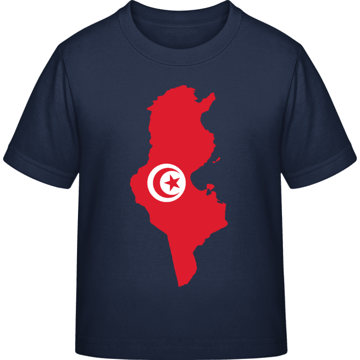 Tunisia Map T-shirt för barn contain pic