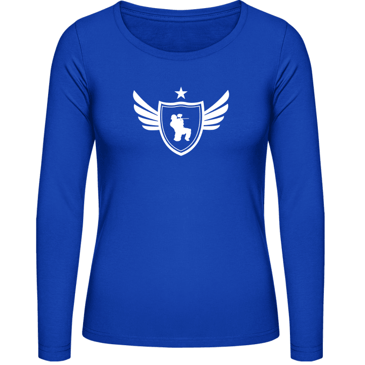 Paintball Star Langermet skjorte for kvinner contain pic