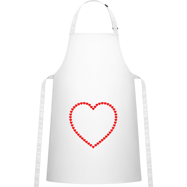 Hearts Outline Förkläde för matlagning contain pic