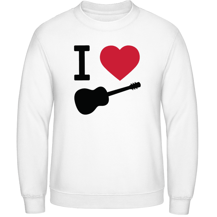 I Love Guitar Sweatshirt contain pic