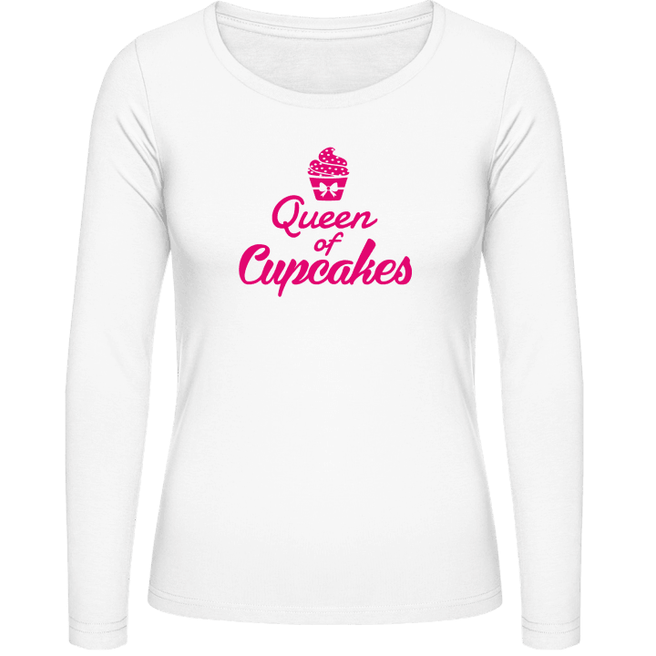 Queen Of Cupcakes Vrouwen Lange Mouw Shirt contain pic