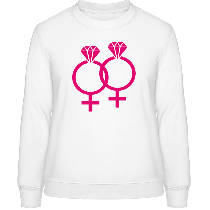Gay Marriage Lesbians Sweatshirt för kvinnor contain pic