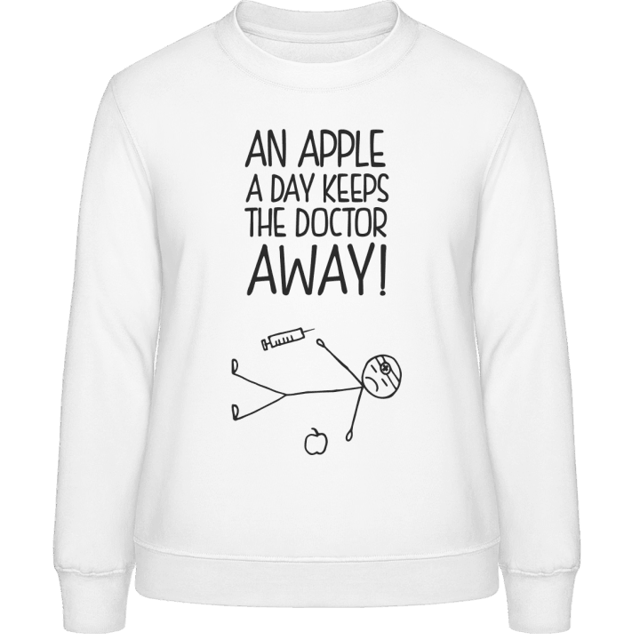 An Apple A Day Doctor Comic Women Sweatshirt contain pic