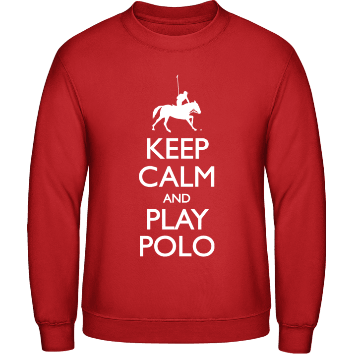 Keep Calm And Play Polo Felpa contain pic
