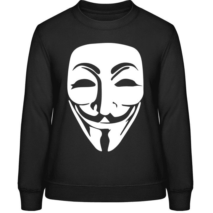 Anonymous Mask Face Sweatshirt för kvinnor contain pic