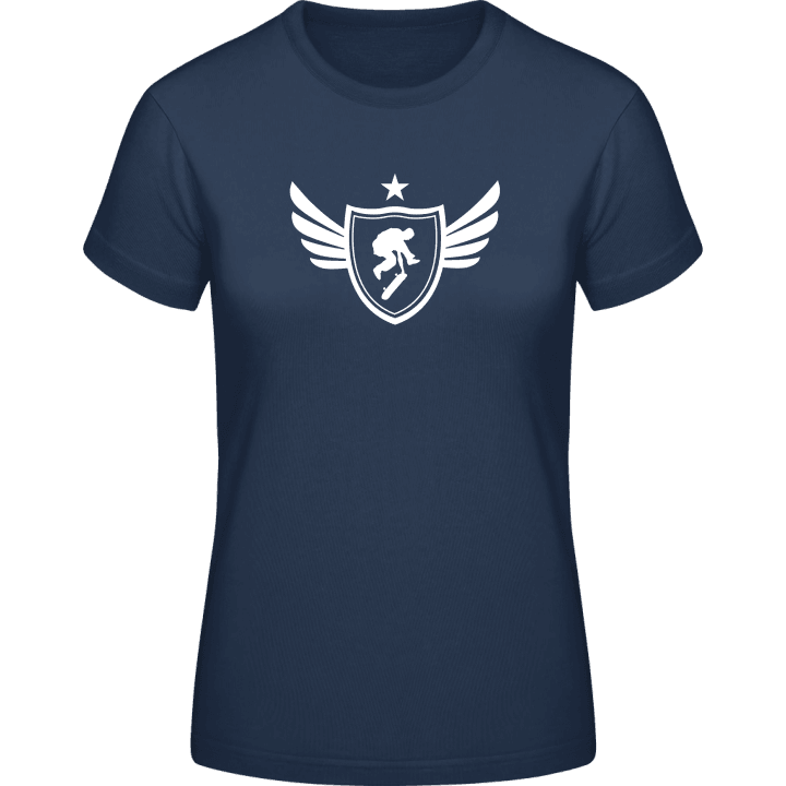 Skater Winged Vrouwen T-shirt contain pic