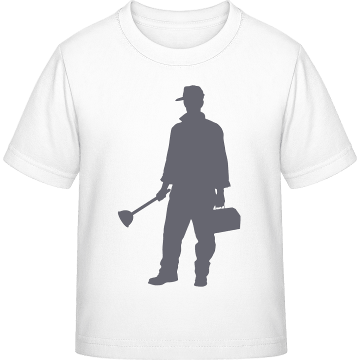 Plumber Silhouette Kids T-shirt contain pic