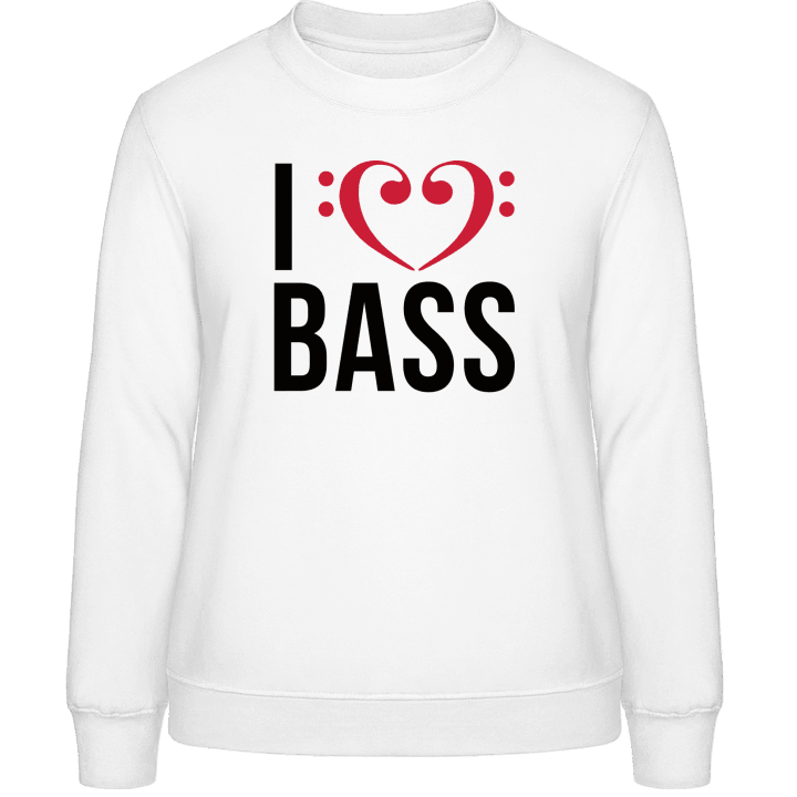 I Love Bass Sweatshirt för kvinnor contain pic