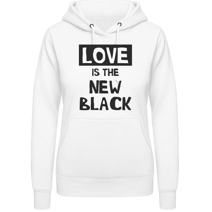 Love Is The New Black Sudadera con capucha para mujer contain pic