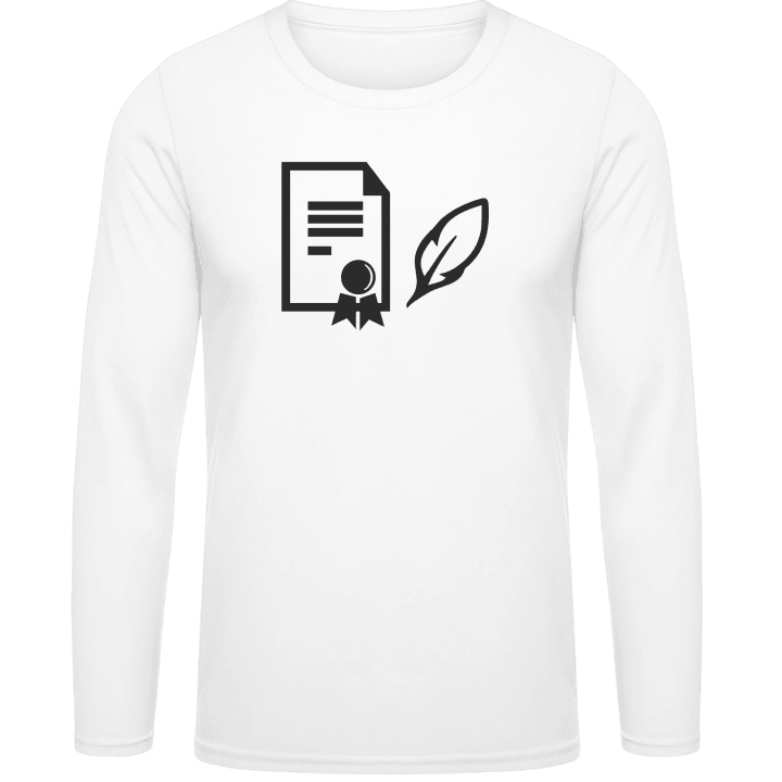 Notarized Contract Langarmshirt contain pic
