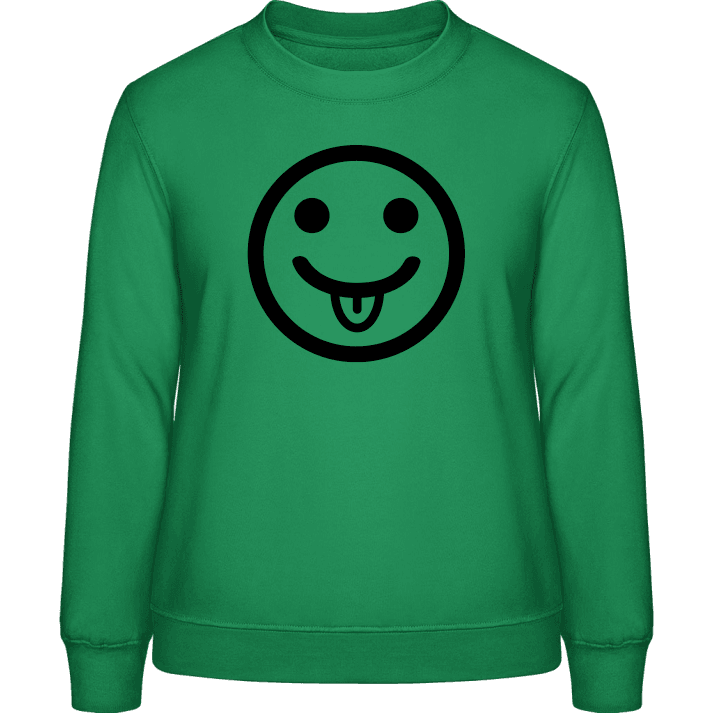 Cheeky Smiley Vrouwen Sweatshirt contain pic
