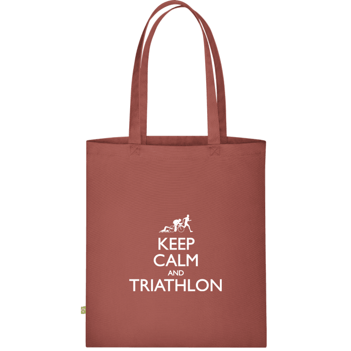 Keep Calm And Triathlon Stoffen tas contain pic