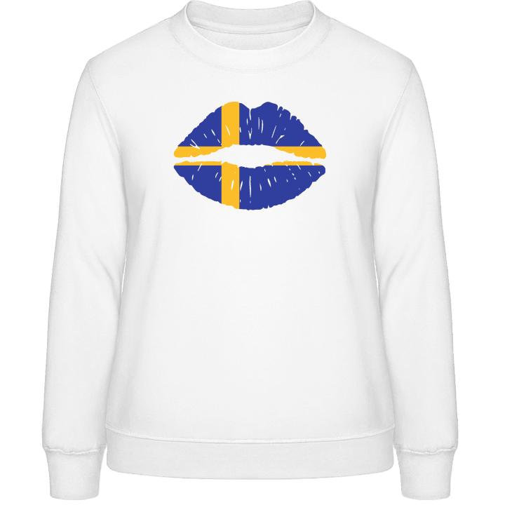 Swedish Kiss Flag Genser for kvinner contain pic