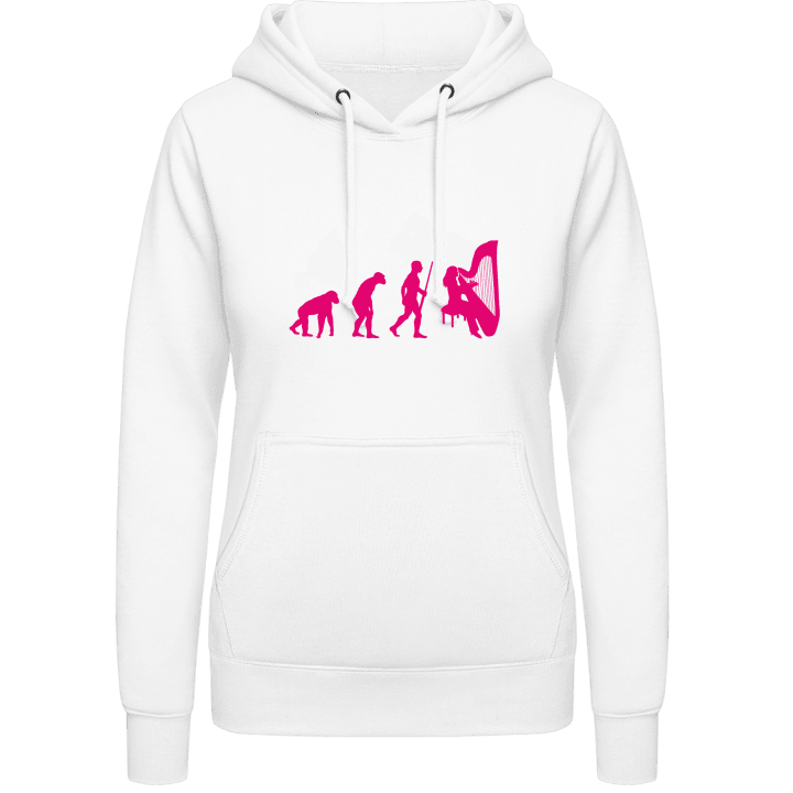 Harpist Woman Evolution Vrouwen Hoodie contain pic
