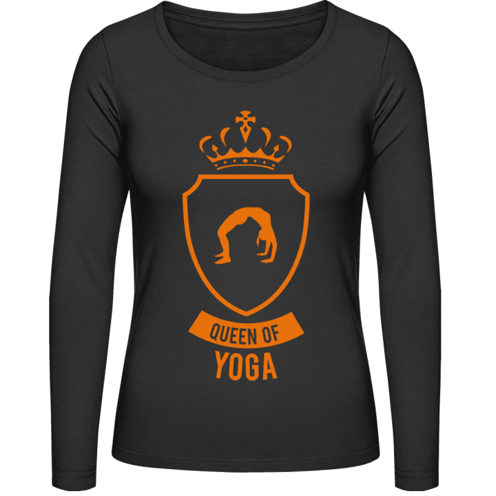 Queen Of Yoga T-shirt à manches longues pour femmes contain pic