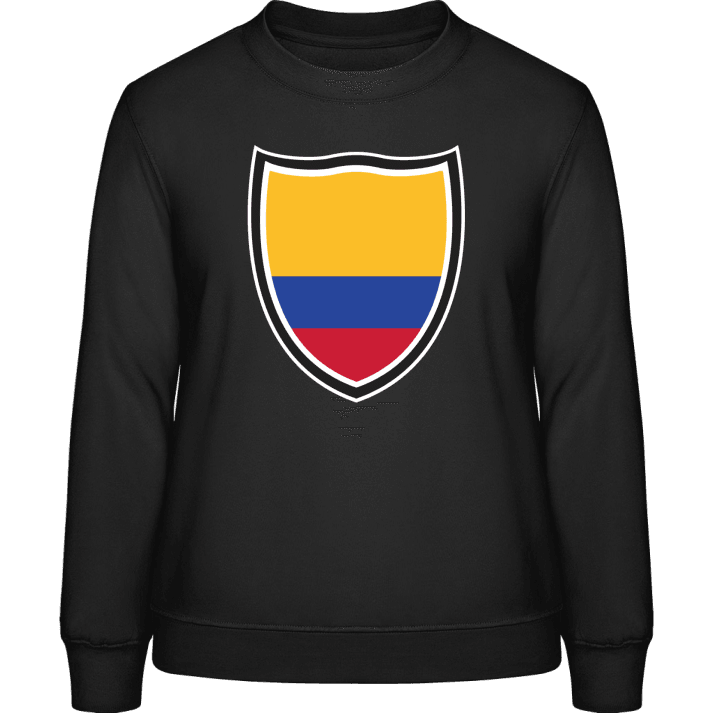 Colombia Flag Shield Felpa donna contain pic