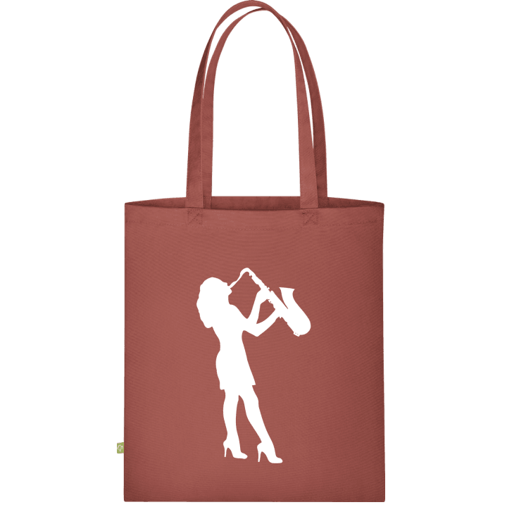 Female Sax Player Väska av tyg contain pic