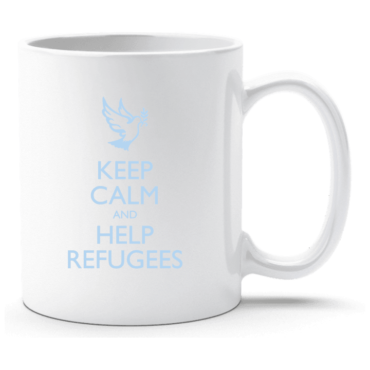 Keep Calm And Help Refugees Coppa contain pic