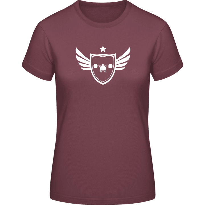 Weightlifting Winged Vrouwen T-shirt contain pic