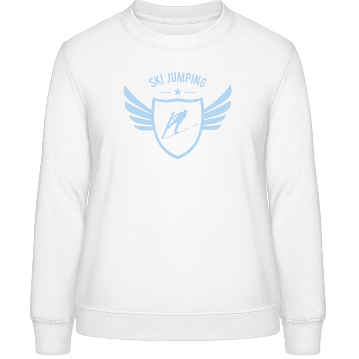 Ski Jumping Winged Sweatshirt för kvinnor contain pic