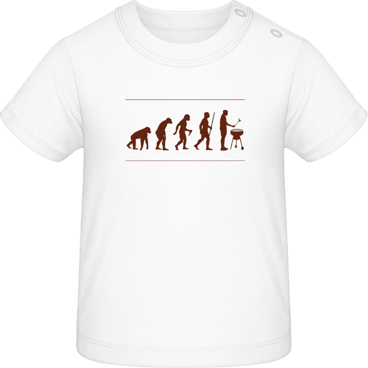 Lustiger Griller Evolution Baby T-Shirt contain pic