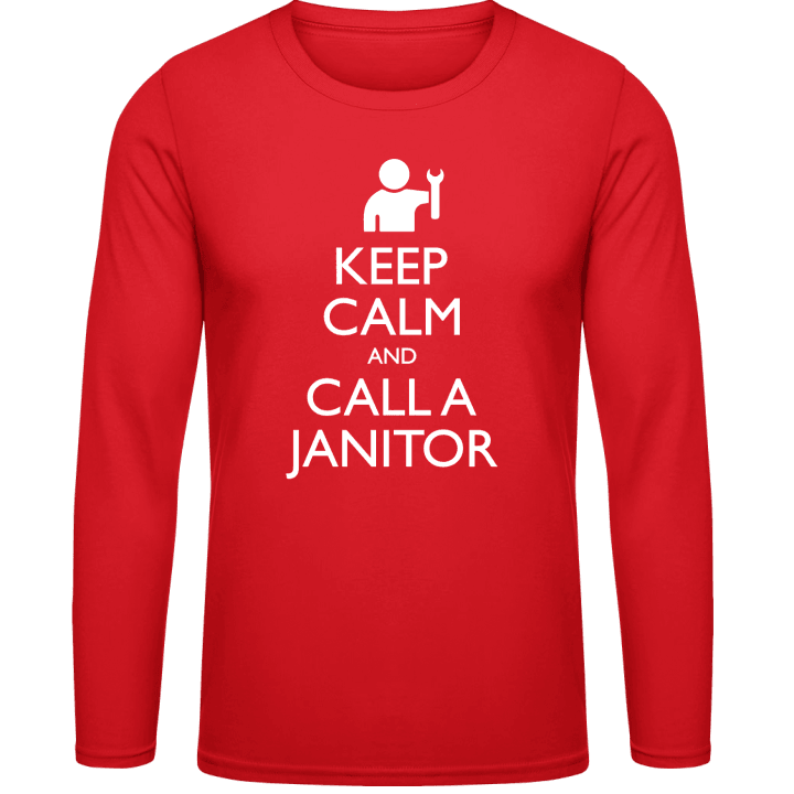 Keep Calm And Call A Janitor T-shirt à manches longues contain pic