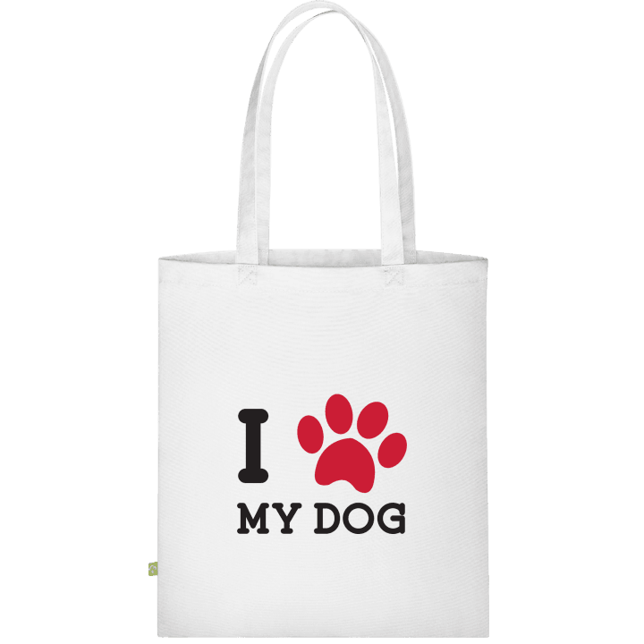 I Heart My Dog Footprint Väska av tyg 0 image