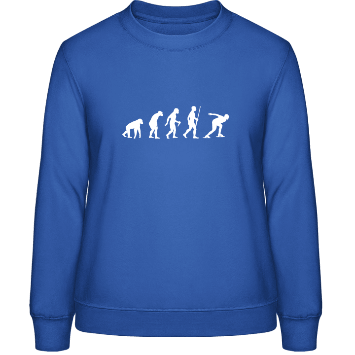 Speed Skating Evolution Sweatshirt för kvinnor contain pic