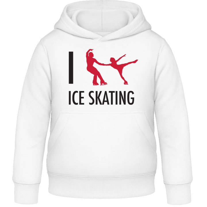 I Love Ice Skating Sweat à capuche pour enfants contain pic