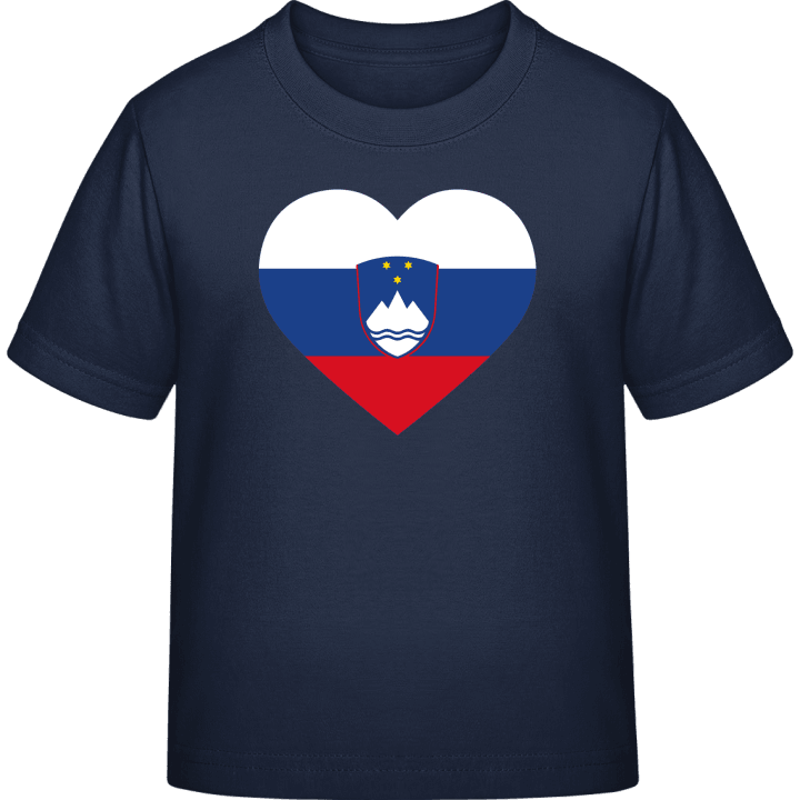 Slovenia Heart Flag T-skjorte for barn contain pic