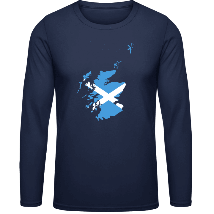 Scotland Map Flag T-shirt à manches longues contain pic
